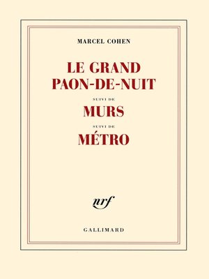 cover image of Le grand paon-de-nuit / Murs / Métro